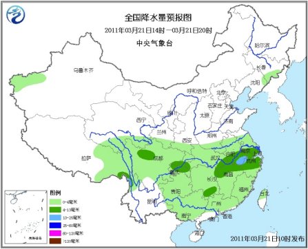 未来三天中东部受冷空气影响将降温 南方阴雨持续