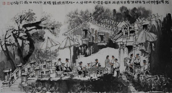 2013周河河个人画展亮相北京荣宝斋