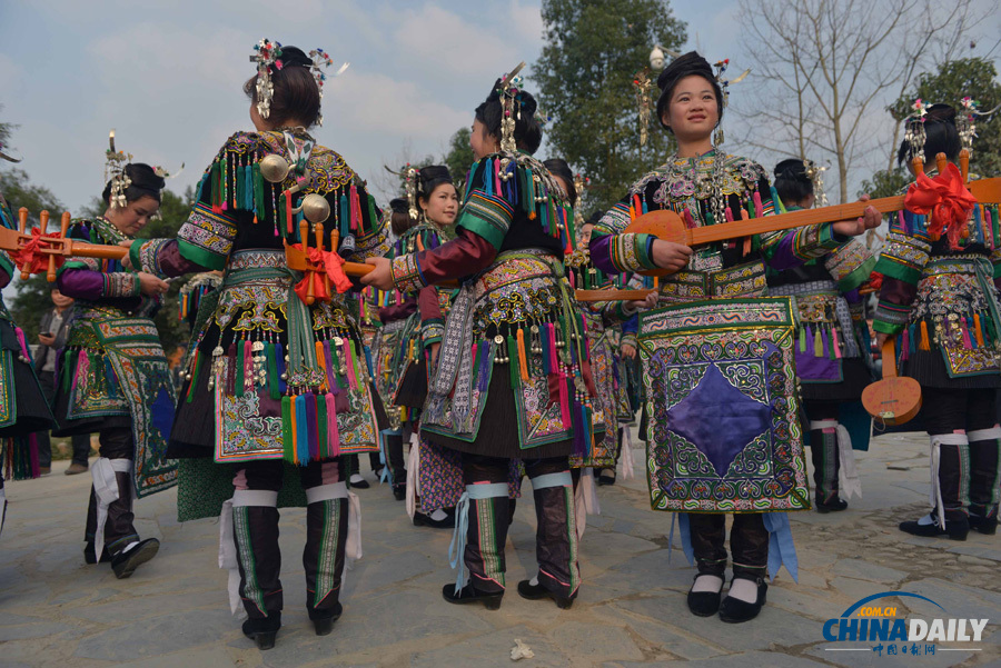 贵州榕江侗族“萨玛节”开幕