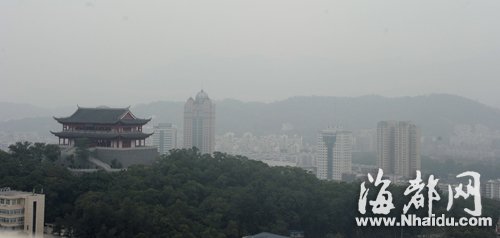 昨夜降雨PM2.5有所下降 福州今日告别雾霾