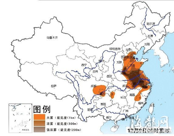 昨夜降雨PM2.5有所下降 福州今日告别雾霾