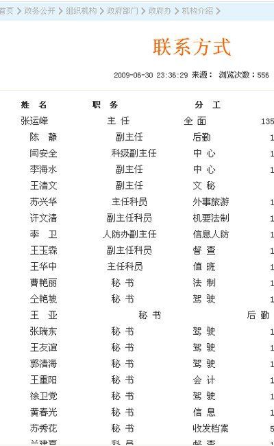 河南商水县政府办配28名秘书 被曝光后删减名单