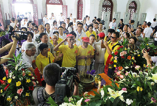 The shrine of 202 Expeditionary soldiers killed in Myanmar returns after 71 years at a ceremony in Hunan