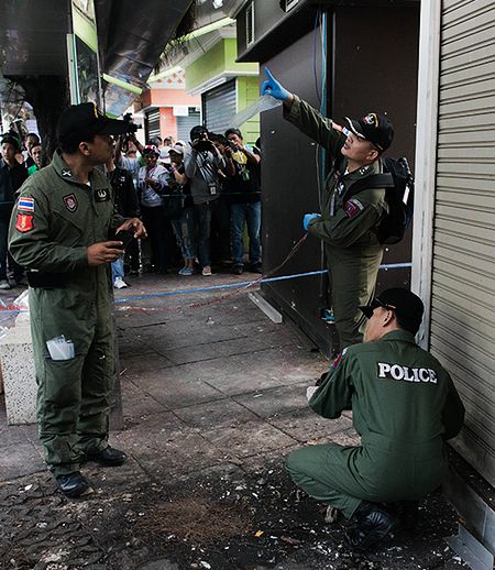 泰国反政府集会现场发生爆炸