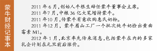 中粮对蒙牛质量关注度比以前“高多了”