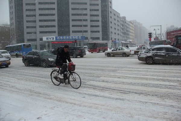 长春今年首降暴雪