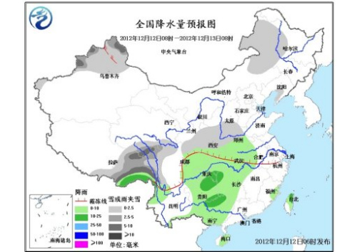 中东部将出现大范围雨雪天气 新疆北部多降雪