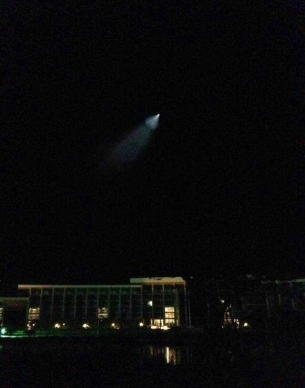 我国多地出现UFO 网友分析疑是反导试验（图）