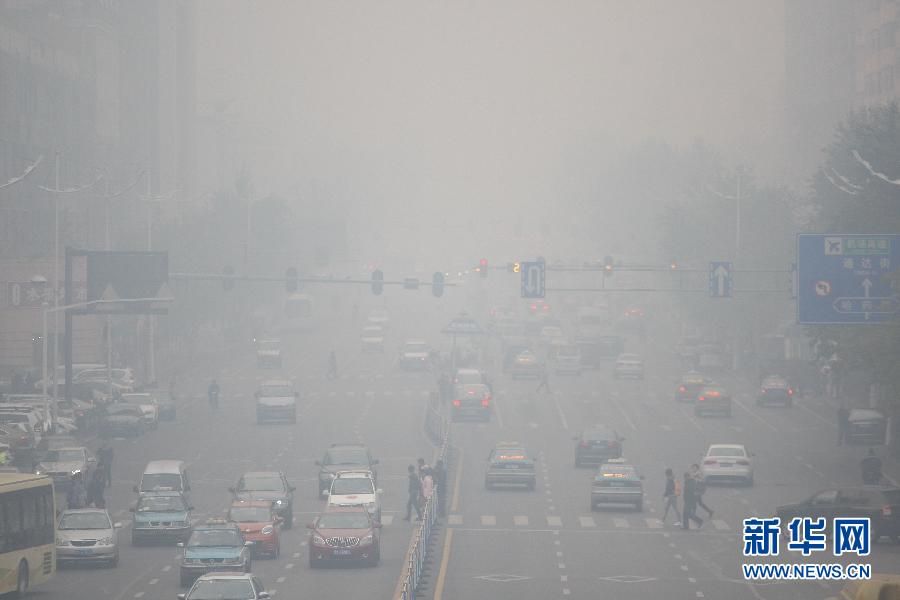 哈尔滨供暖首日PM2.5“爆表”