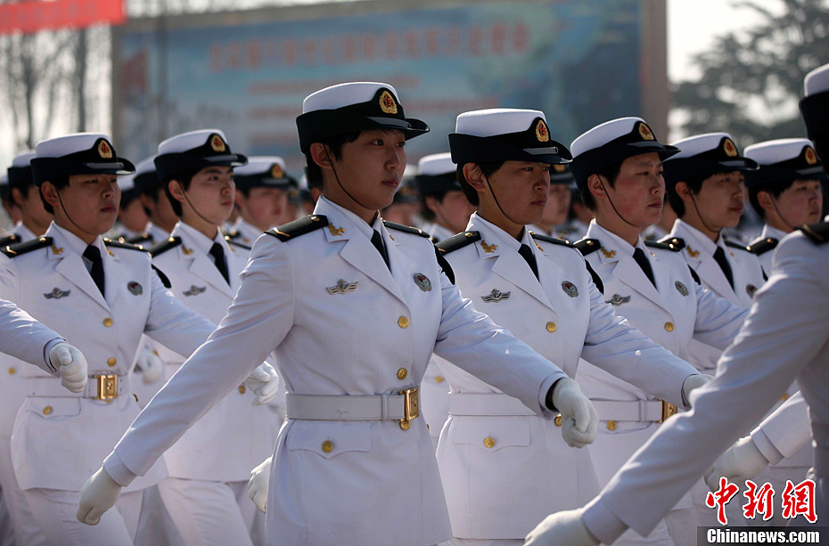中国海军北海舰队新兵威武亮相（组图）