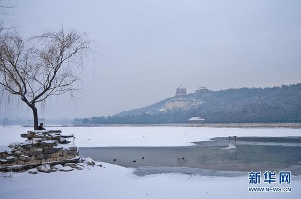 雪后颐和园银装素裹美不胜收