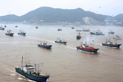 东海渔船开捕海虾