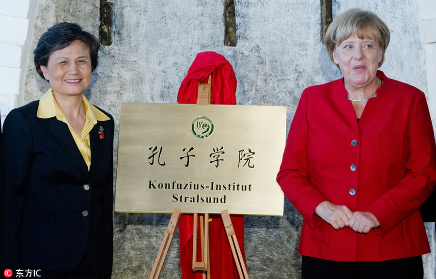 Angela Merkel inaugurates Germany's 17th Confucius Institute