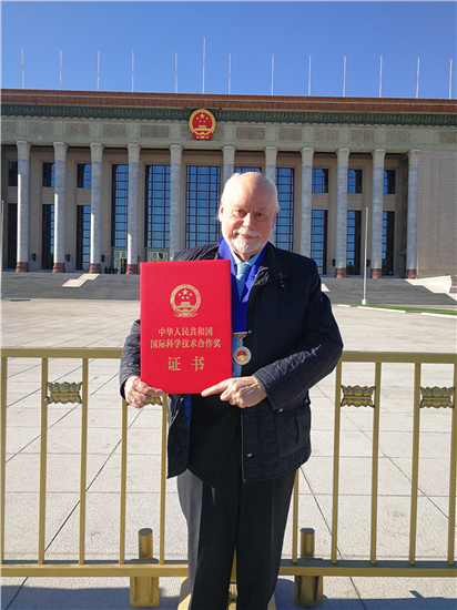 Winner of International Science and Technology Cooperation Award: Next goal is in China