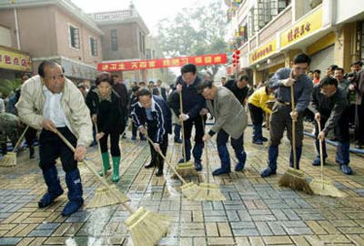 Guangdong steps up hygiene in SARS battle