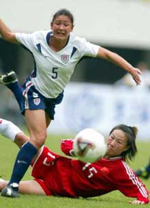 U.S. ties China 0-0 in women's soccer