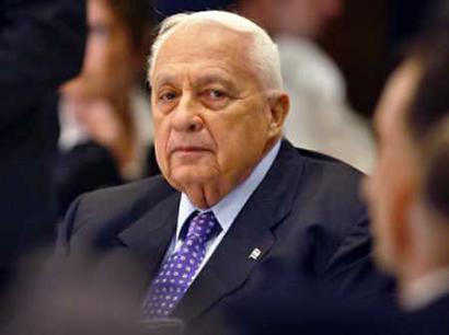 Israeli Prime Minister Ariel Sharon attends an annual academic conference in Herzliya, north of Tel Aviv December 16, 2004. Palestinian presidential frontrunner Mahmoud Abbas rejected an offer by Sharon to coordinate Israel's planned withdrawal from the Gaza Strip next year. [Reuters]