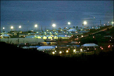 View of Camp Delta at the US Naval Base in Guantanamo, Cuba. The last three French 'war on terror' detainees at the base were returned to France and immediately detained as part of a terrorist investigation, officials said.(AFP/File/Adalberto Roque) 