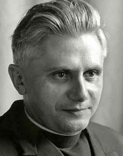 German Cardinal Joseph Ratzinger is pictured during his time as a professor at the University of Regensburg in this September 14, 1965 file photo. [Reuters]