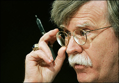 The US Senate deferred until June a confirmation vote on the nomination of John Bolton, seen here April 2005, to become US ambassador to the United Nations, bowing to the wishes of Democrats pressing for additional documents on the hawkish administration official(AFP/File