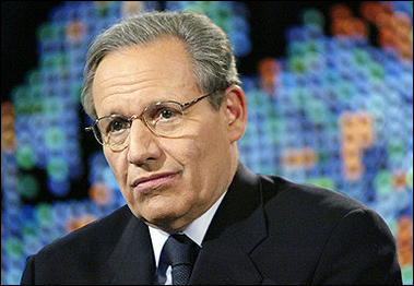 Washington Post reporters Bob Woodward, seen here in 2004, and Carl Bernstein confirmed former FBI number-two W. Mark Felt was the 'Deep Throat' source who helped unravel the Watergate scandal and bring down President Richard Nixon(AFP/CNN-HO/File) 