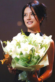 Chinese actress Vicky Zhao, the Best Actress Award winner