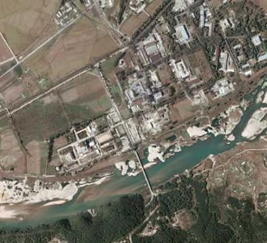 A digitalglobe satellite image shows a nuclear facility in Yongbyon, North Korea September 29, 2004.