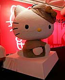 A Hello Kitty exhibition marking the 30 anniversary celebration is held at Hong Kong's art center Wednesday, Aug. 17, 2005.