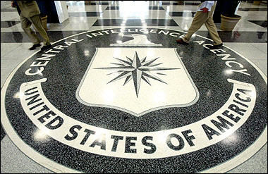 The CIA symbol is shown on the floor of its headquarters in Langley, Virginia.