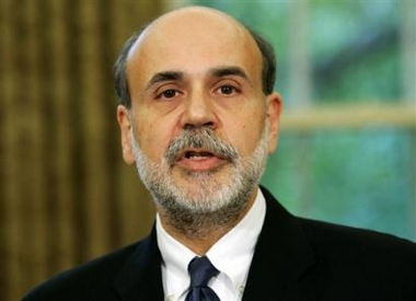 Ben Bernanke, President Bush's top economic adviser, speaks in the Oval Office at the White House after Bush named him to take over the Federal Reserve from retiring Alan Greenspan, in Washington, Monday, Oct. 24, 2005.