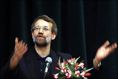 Iran's top nuclear negotiator Ali Larijani, seen here in October 2005.