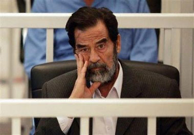 Iraqi police arrested eight Sunni Arabs for allegedly plotting to kill the judge who prepared the indictment of Saddam Hussein, authorities said Sunday, the day before the ousted leader's trial for crimes against humanity resumes. 