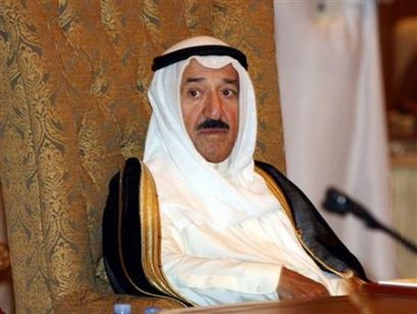 New Kuwaiti Emir Sheikh Sabah al-Ahmad al-Sabah is seen in Abu Dhabi December in this 18, 2005 file photo.