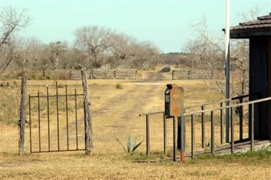 A gate leading to the Armstrong Ranch in Armstrong, Texas is seen Monday, Feb. 13, 2006.