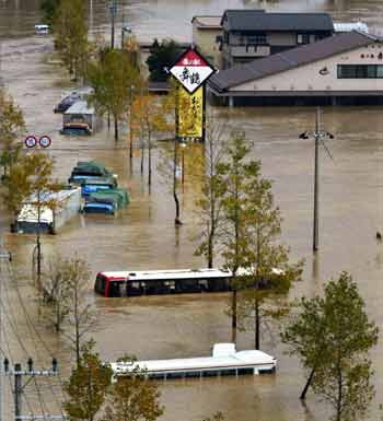 Typhoon kills 66 in Japan, 22 missing