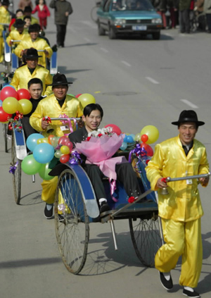 Rickshaw wedding