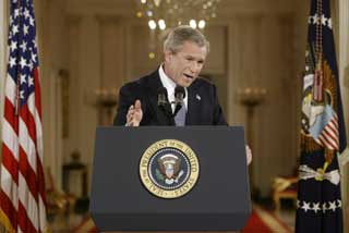 Bush faces press with no regrets