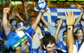 Greek soccer holders