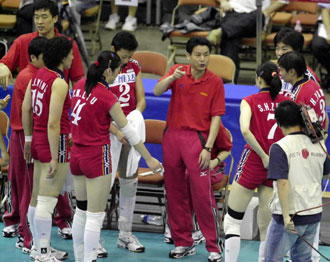 China swept Thailand at women volleyball World GP