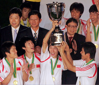 China wins East Asia Football Championships