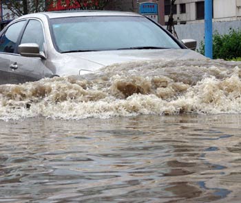 Heavy rainfall hits Lianyungang