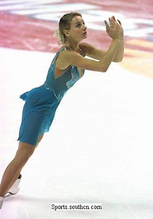 Russia's figure skater Viktoria Volchkova