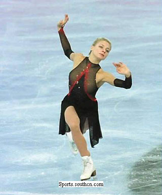 Russia's figure skater Viktoria Volchkova