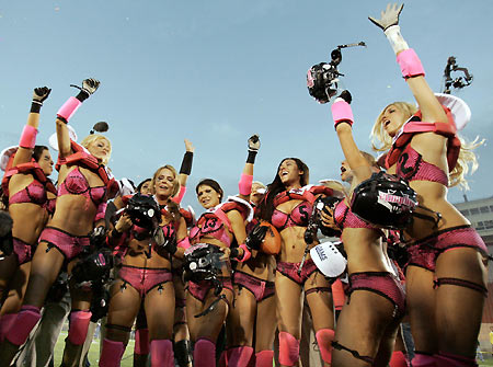 Third annual Lingerie Bowl football game 