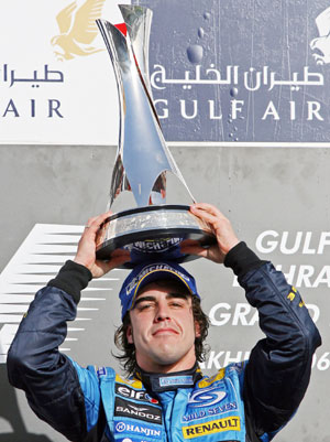 Alonso wins Bahrain F1 Grand Prix