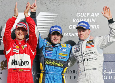 Alonso wins Bahrain F1 Grand Prix