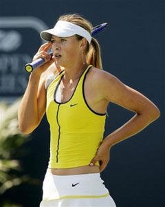 Sharapova Ducks Upset at JPMorgan Chase