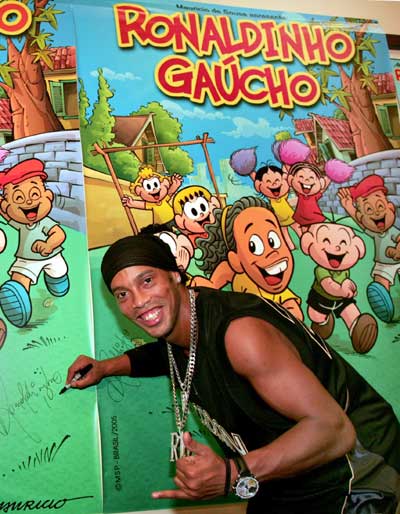 Ronaldinho Gaucho launches his comic magazine