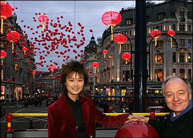 London lights up for Chinese New Year