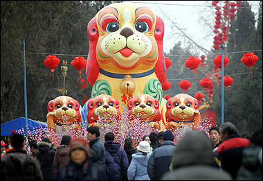 Millions across Asia greet the Year of the Dog